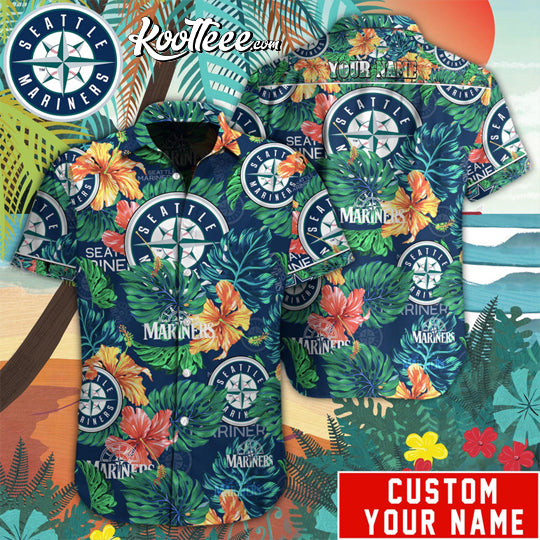 Seattle Mariners MLB Custom Name Hawaiian Shirt