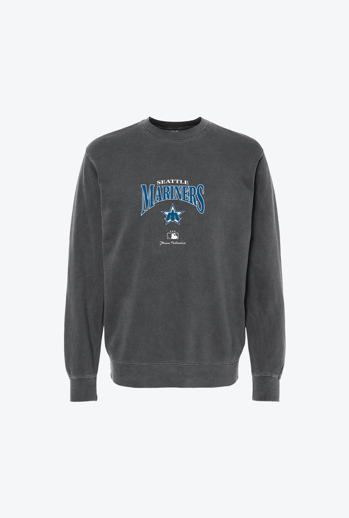 Seattle Mariners Vintage Embroidered Crewneck - Black