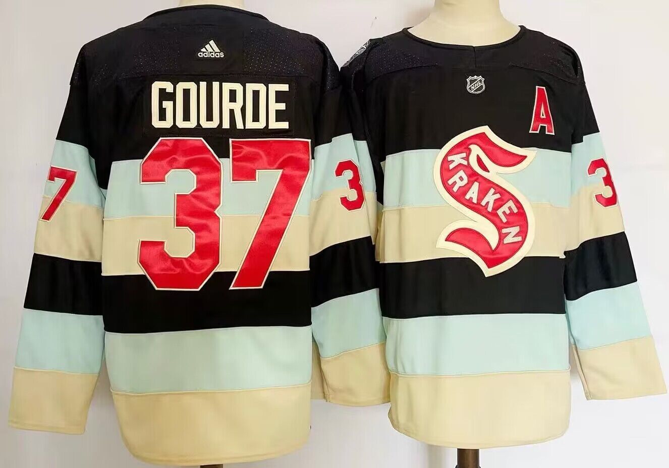 Seattle Kraken #37 Yanni Gourde Style 2
