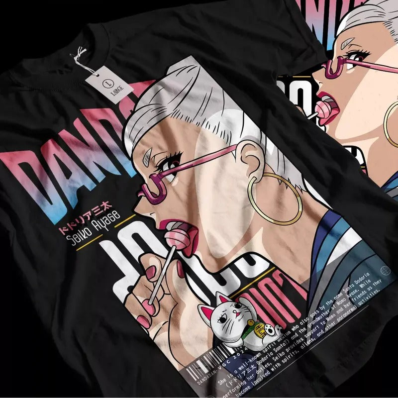 Seiko Ayase T-shirt Dandadan Cosplay Momo Anime Gift Shirt All Size Top Tee Hoodie, Sweatshirt | InkThreadWorks.com