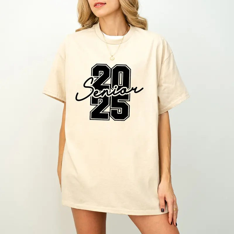 Senior 2025 Shirt, Senior Class of 2025 Oversized tee, Senior Class Tee, Gift For Senior 2025, Senior Class Of 2025 Group Tee