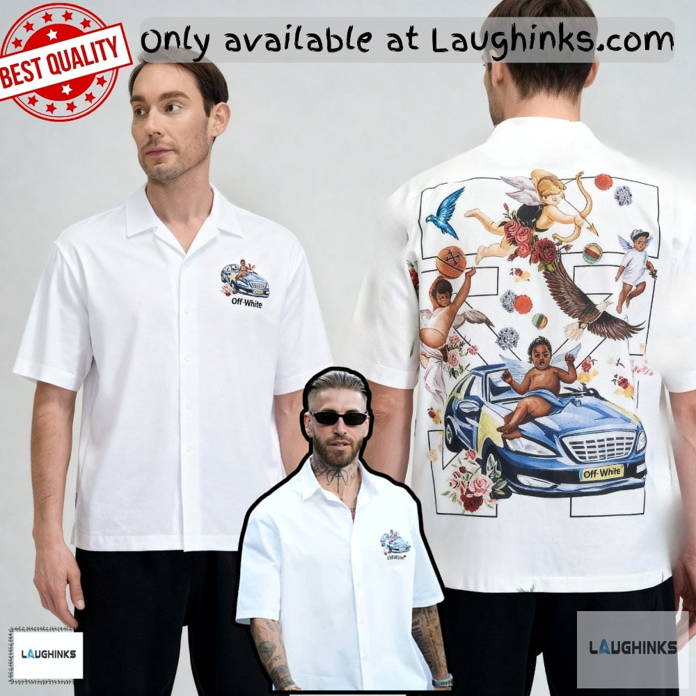 Sergio Ramos La 2025 Fresco Arrow Off White Hawaiian Shirt Aop Replica
