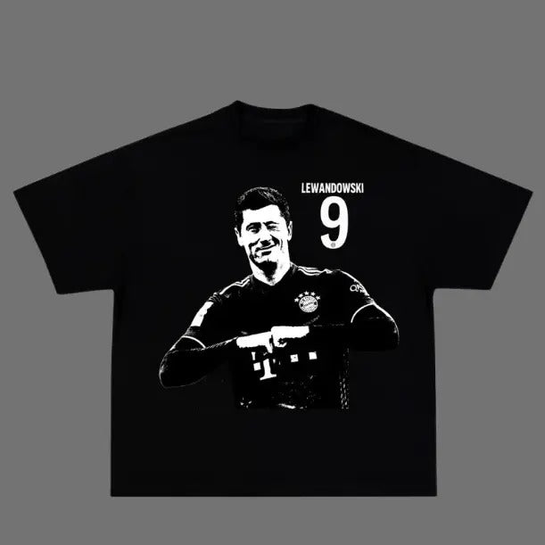Shadow Series Robert Lewandowski T-Shirt, Ronaldo Vintage Tee, Unisex Soccer Shirt, Sport Graphic Tees, Menswear Womenswear Streetwear