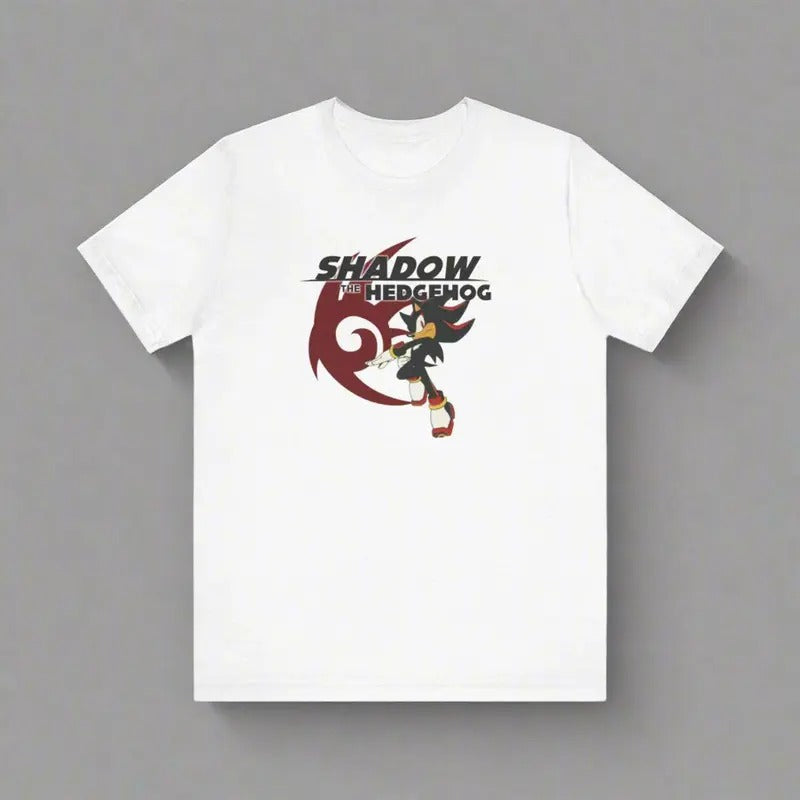 Shadow the Hedgehog Graphic Tee Tops Underwear Crewneck Menswear T Shirt