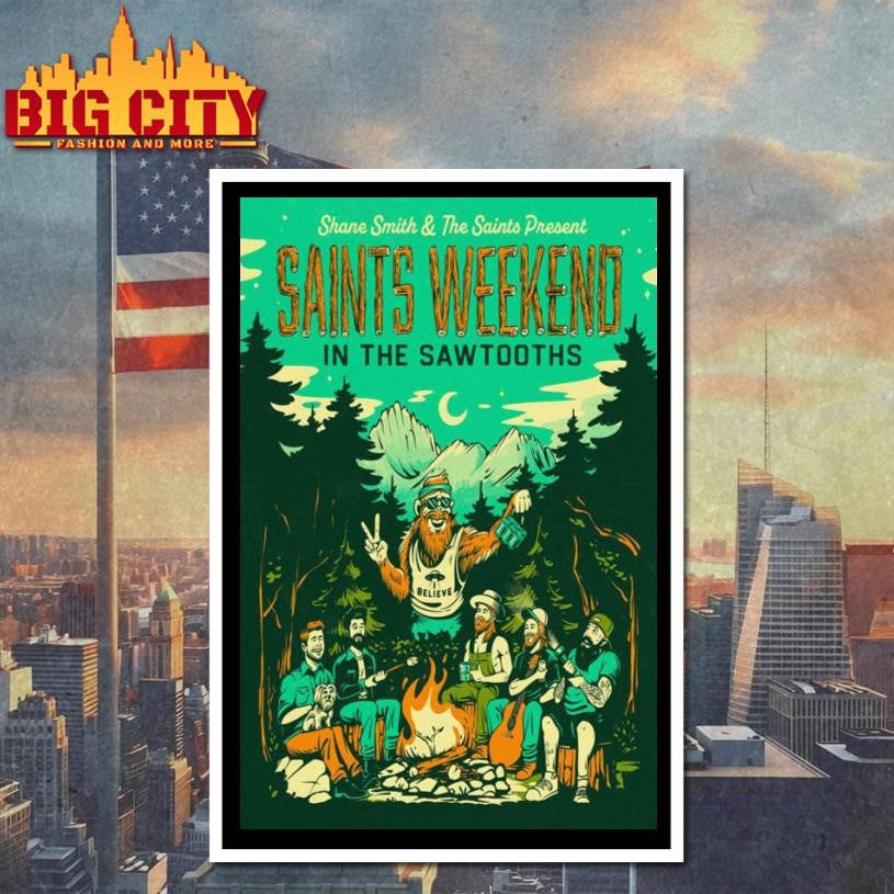 Shane Smith & the Saints Saints Weekend in the Sawtooths 2026 Poster Shirt