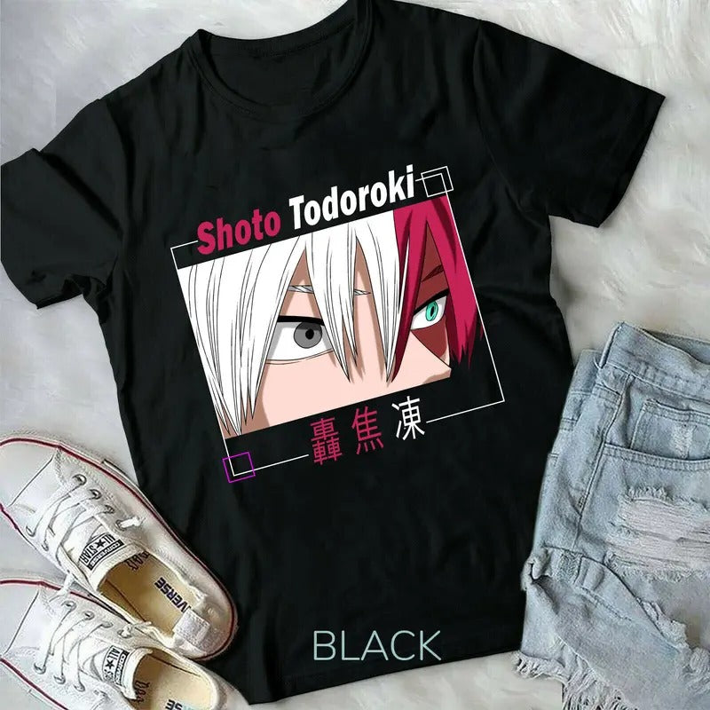 Shoto Todoroki My Hero Katsuki Bakugo,Hero,Vaporwave, Aesthetic,new Unisex shirt