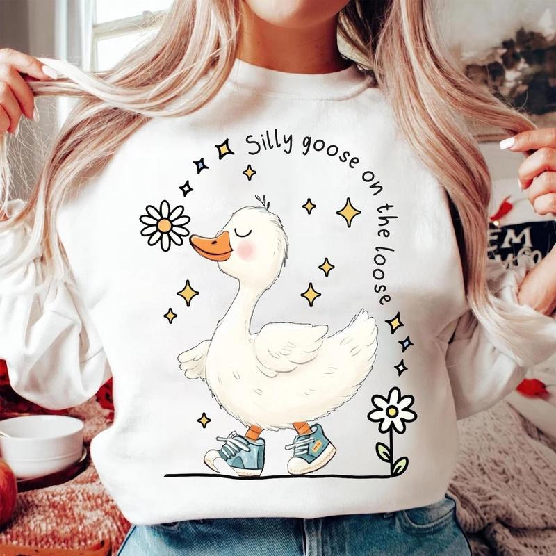 Silly Goose On The Loose Sweater, Silly Goose Meme Shirt, Silly Goose funny shirt, Boy Goose shirt, Goose