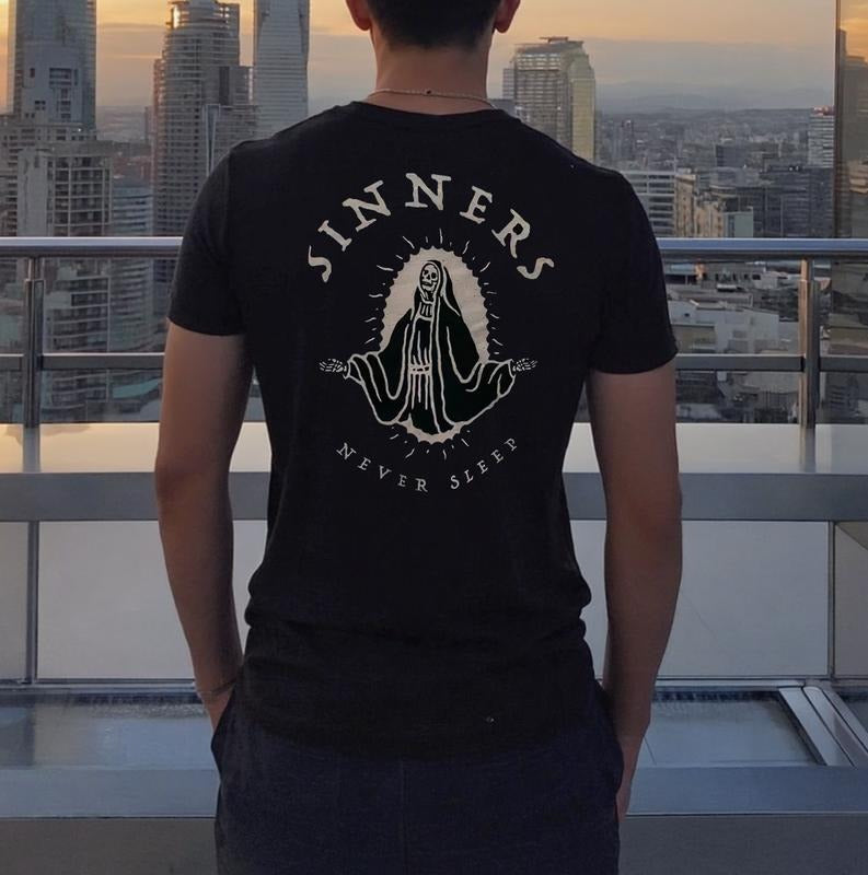 Sinners T-shirt, Sinnerss Neverr Sleep Shirt, Funny Shirt For Him For Her, Streetwear Trend Shirt Hoodie, Sweatshirt