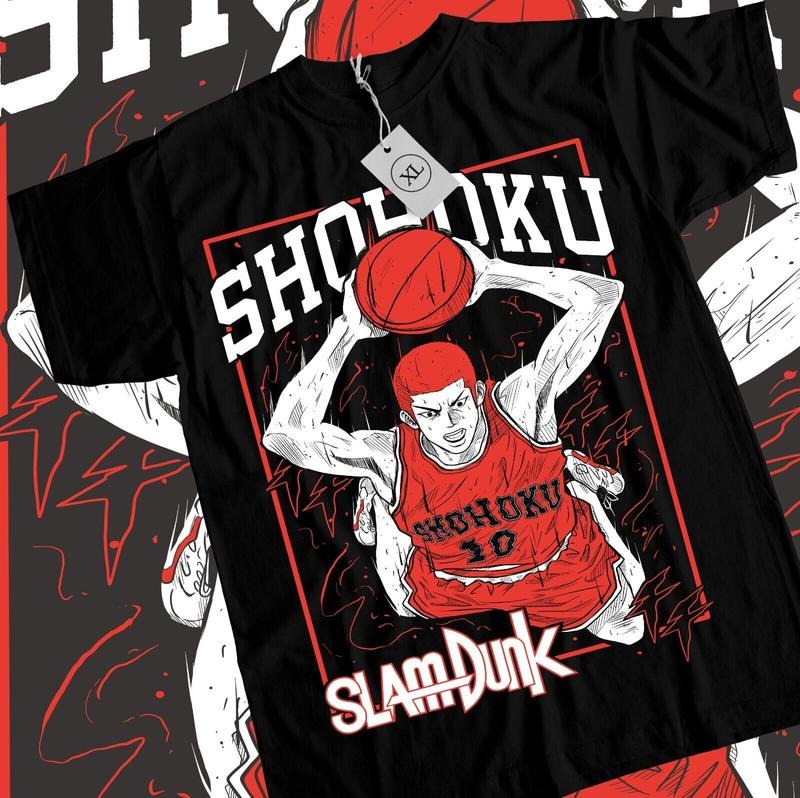 Slam Dunk T-Shirt S-4XL Hanamichi Basketball Anime Sport Manga shirt Tee Tshirt S-4XL