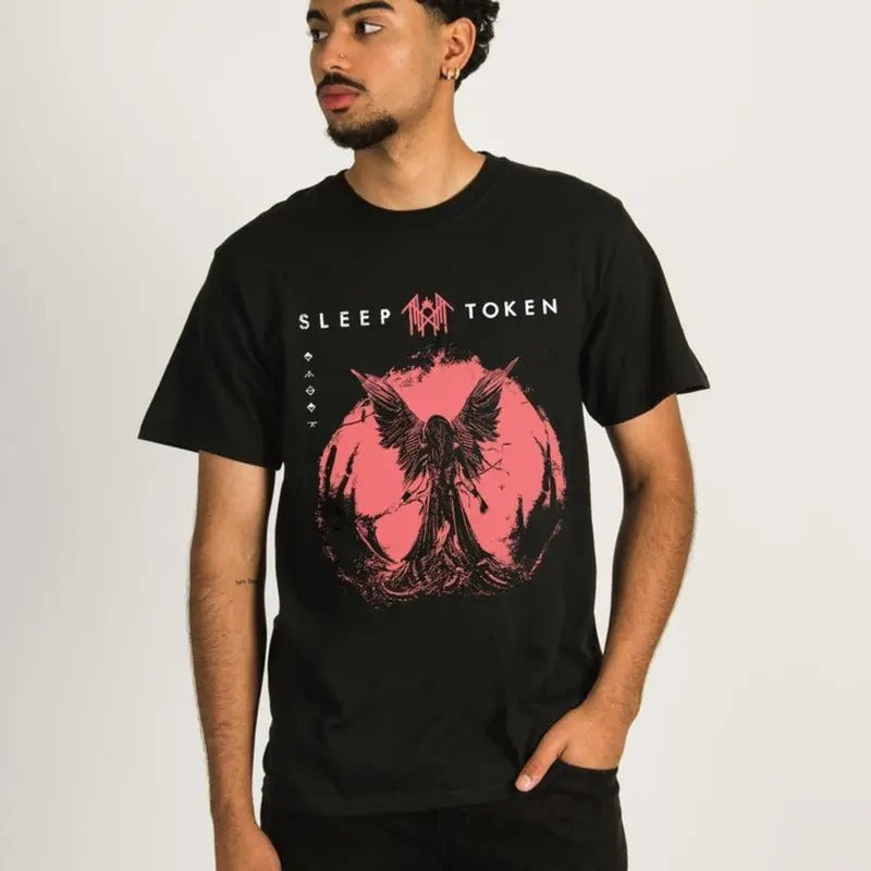 Sleep Token's Band T-Shirt, Sweatshirt, Or Hoodie - Classic Fit Unisex Tee for 2024 Tour Fan Merch - Cotton