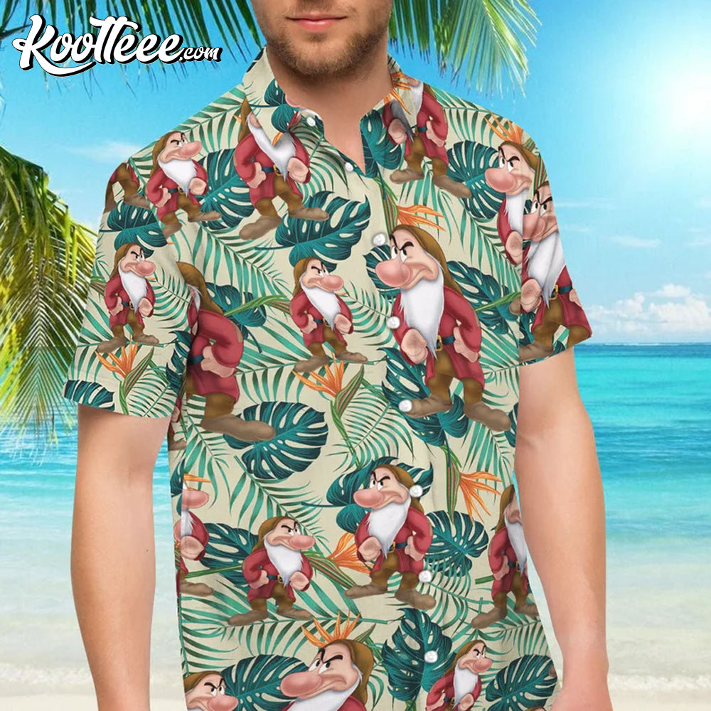 Snow White And Seven Dwarfs Grumpy Hawaiian Shirt And Shorts