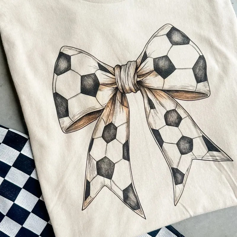 Soccer Bow Graphic Top