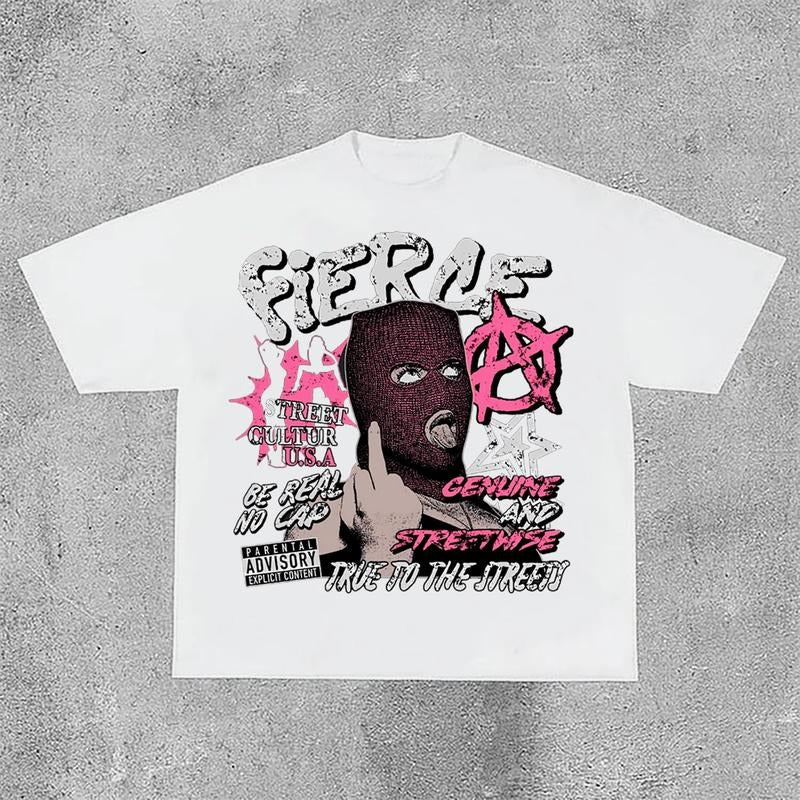 Sopula Gang, Street Life, Old Retro Printed Graphics Acid Washed T-Shirt