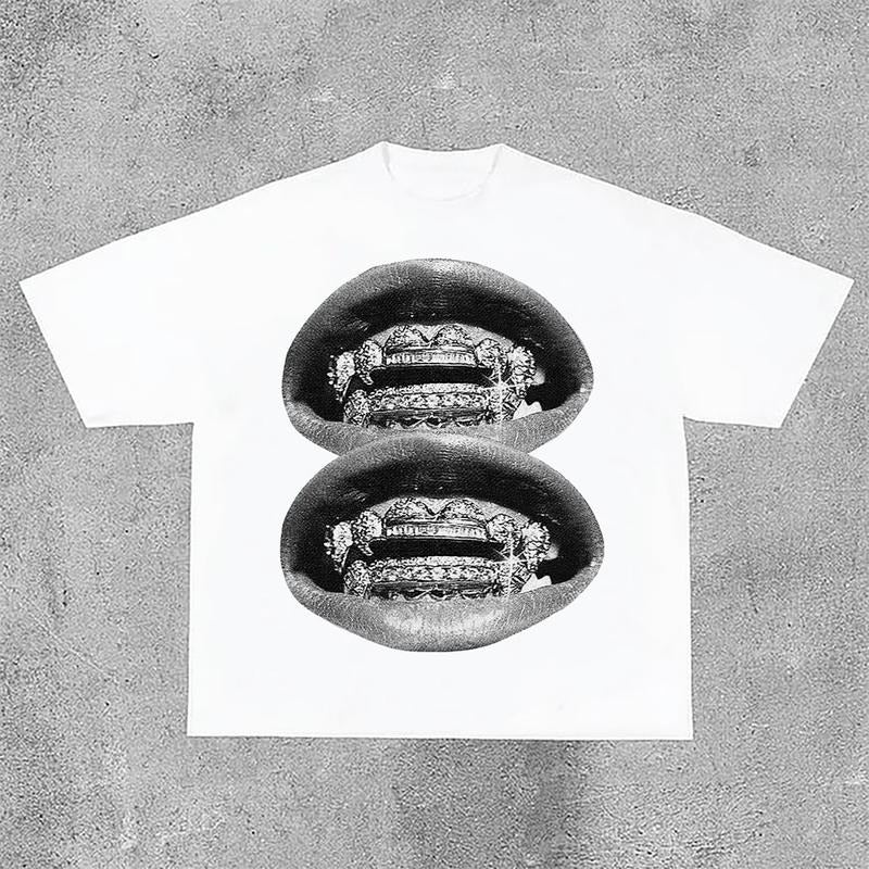 Sopula Unisex Lip Graphic Print Casual Cotton T-Shirt Hoodie, Sweatshirt | InkThreadWorks.com