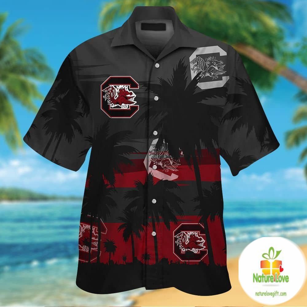 South Carolina Gamecocks Hawaiian Shirt Tropical Aloha Button Up Shirts