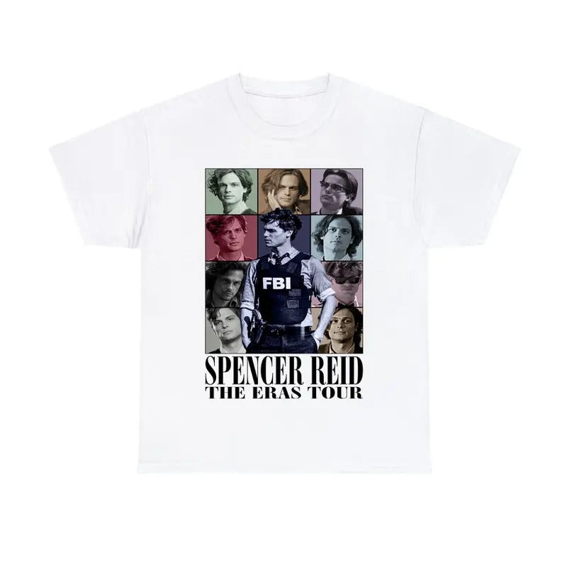 Spencer Reid Character Inspired T-Shirt Crime Show Fan Gift Unisex Graphic Tee Quote Top