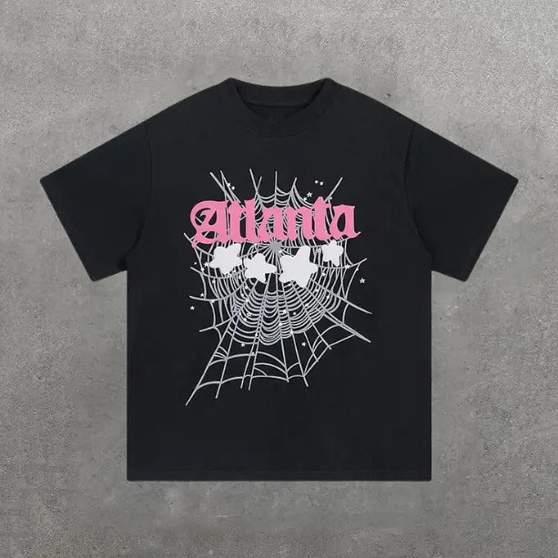Spider 555555 Graphic Cotton Short, Y2k Shirt, Hip Hop, Unisex T-Shirt, Gift For Men Women Womenswear Menswear Top Streetwear