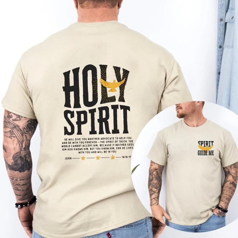 Spirit Guide Me Tee Cotton Casual Street Style Crew Neck Short Sleeve T-Shirt Top for Unisex, Perfect Gift Hoodie, Sweatshirt