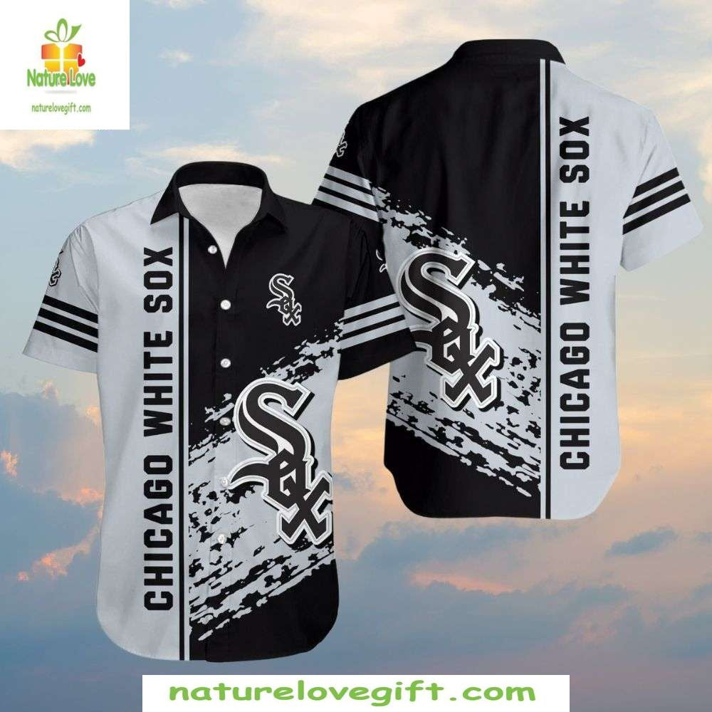 Chicago White Sox Hawaiian Shirt MLB Team Colors Aloha Baseball Apparel