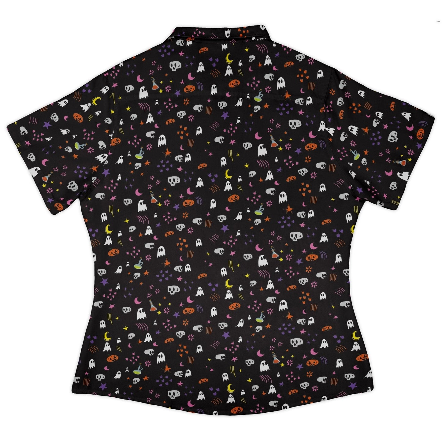 Spooky Doodles Curvy Button Up Shirt