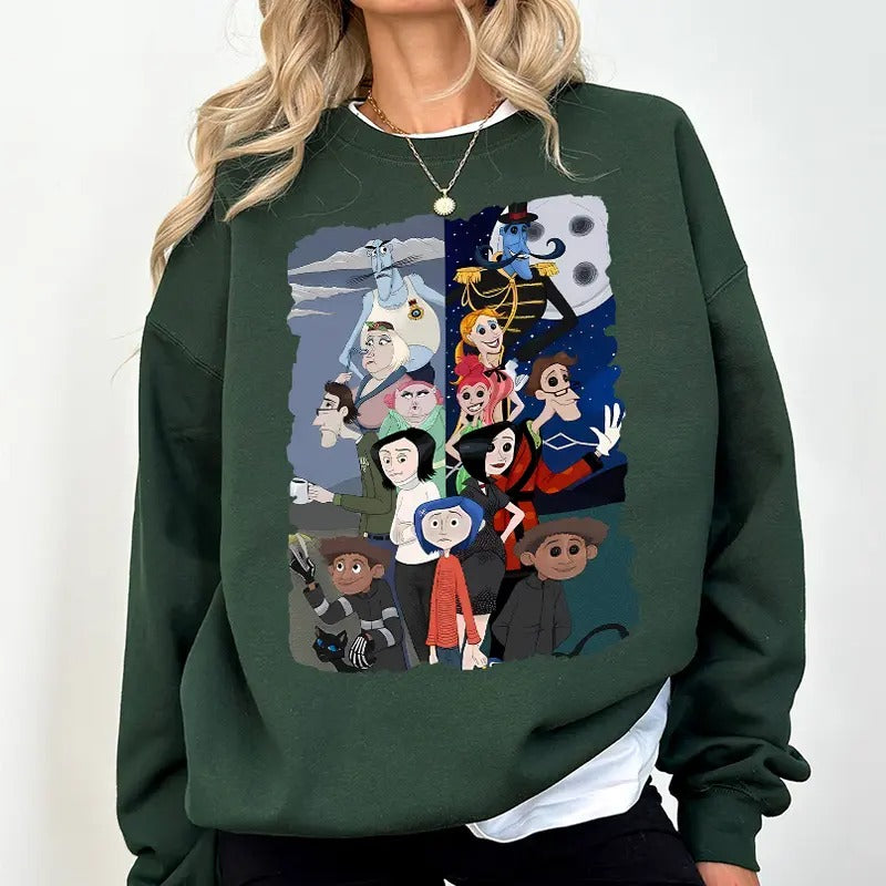 Spooky Movie Halloween T-shirt, Halloween Coraline Shirt, Spooky Coraline Doll Sweatshirt, Coraline Movie Shirt, Halloween Horror