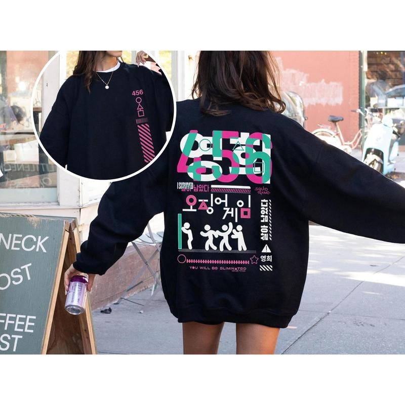 Squid Game 2 Shirt You Will Be Eliminated Sweatshirt Squid Game 2 Movie Hoodie Double Sides Shirts Gift For Fans Men Women