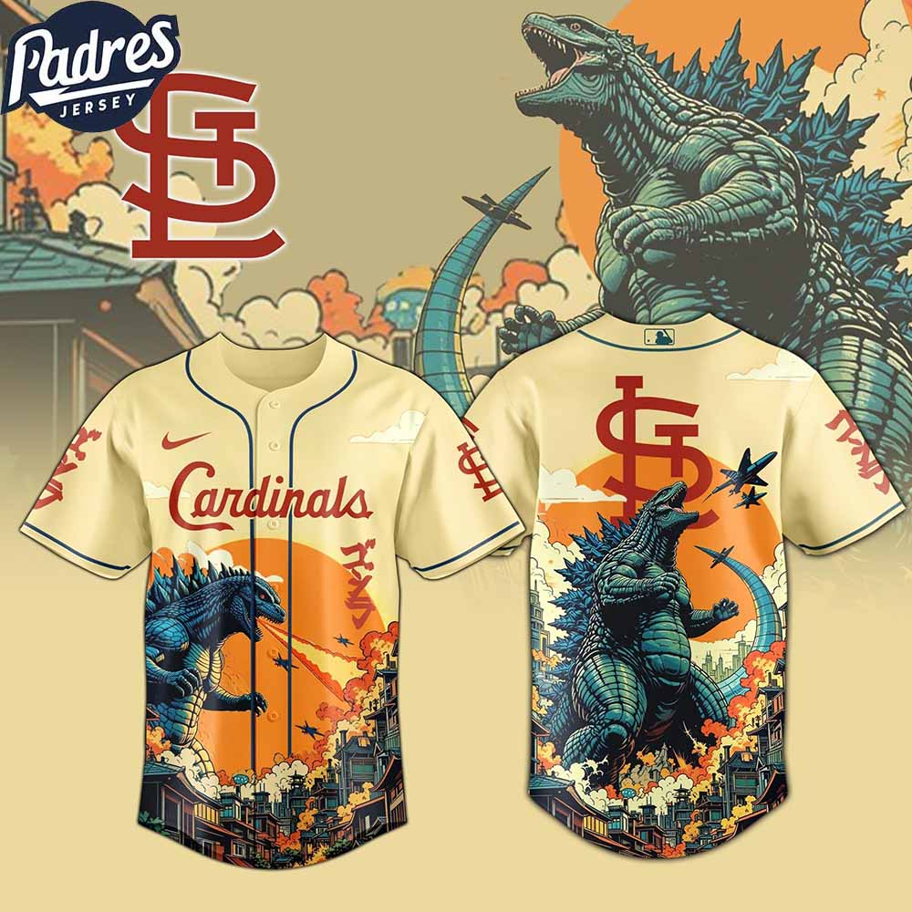 St Louis Cardinals MLB Godzilla 2025 Baseball Jersey - Padres Jersey Oasis: Elevate Your Baseball Style Game