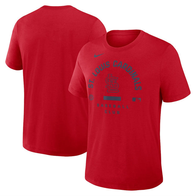St. Louis Cardinals Red Collection Early Work Tri-Blend Dri-FIT T-Shirt