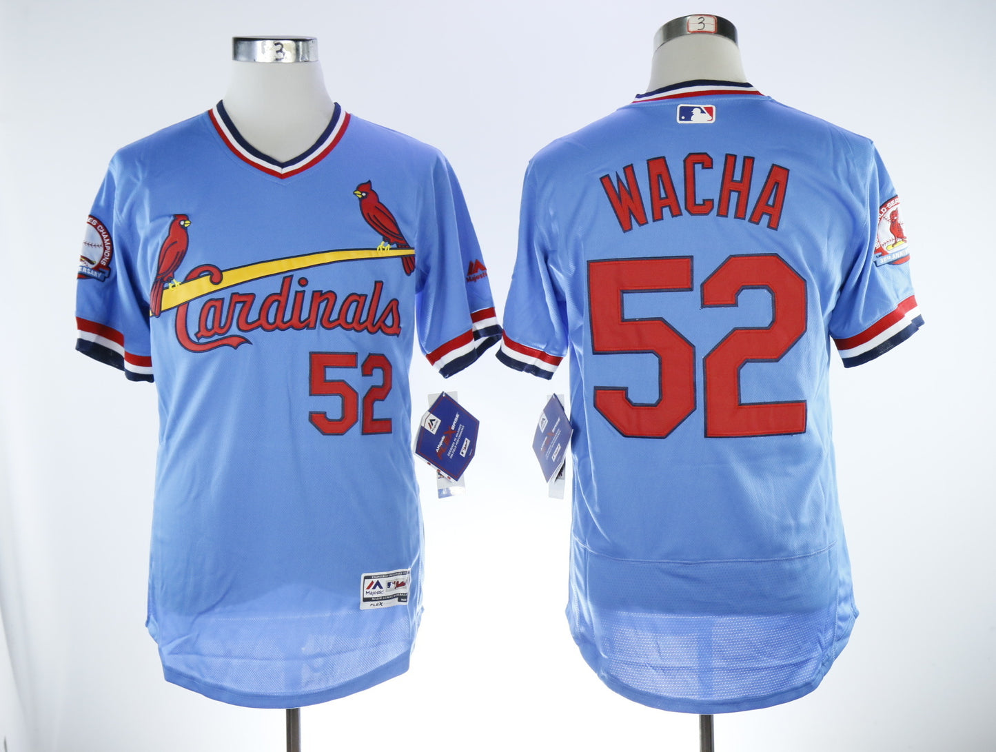 St. Louis Cardinals #52 Michael Wacha Cardinals 52 Blue Pullover Inverted