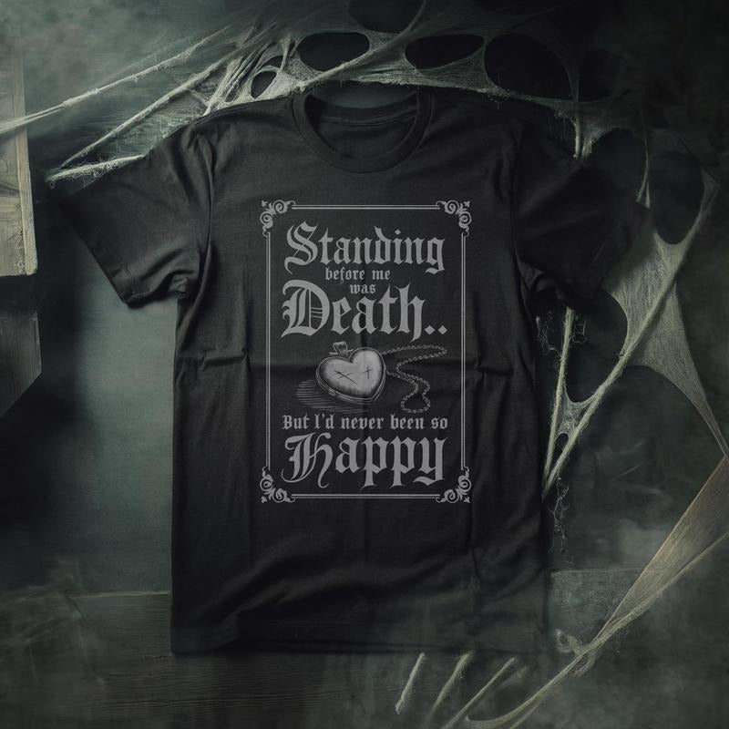 Standing There Was Death - Nosferatu Inspired Horror Movie Unisex Tee - Count Orlak Vampire Dracula Dafoe Goth Gothic Gifts Gift horror fan