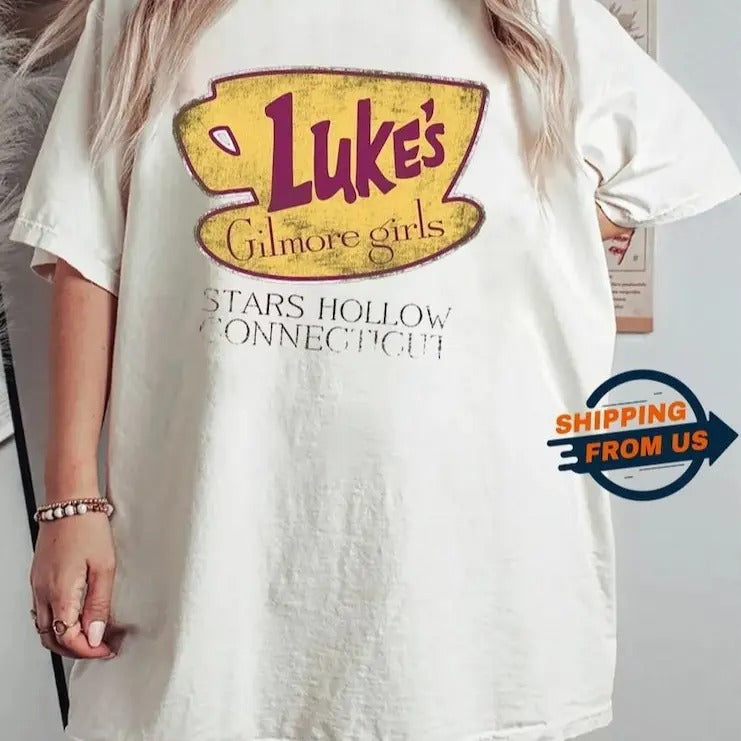 Stars Hollow Luke's Shirt, Gilmore Girls Shirt, Fall Vibes Shirt, Stars Hollow Connecticut Tee, TV Show Gifts For Her, shirt trend 2025