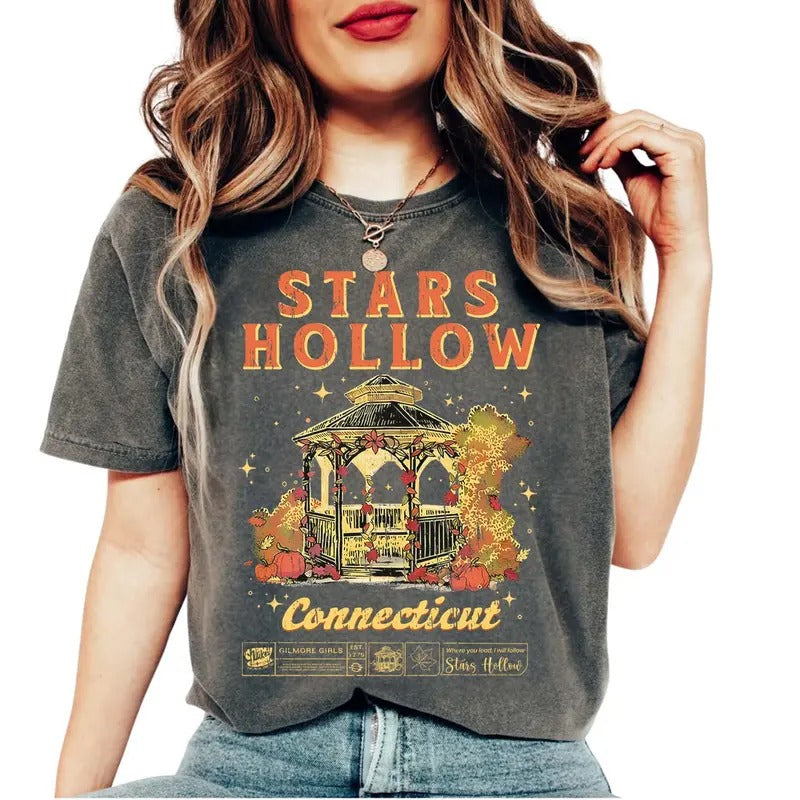 Stars Hollow Unisex T-Shirt, Gilmore girls Shirt, Stars Hollow Connecticut, Gilmore girls merch, Lukes Diner shirt...