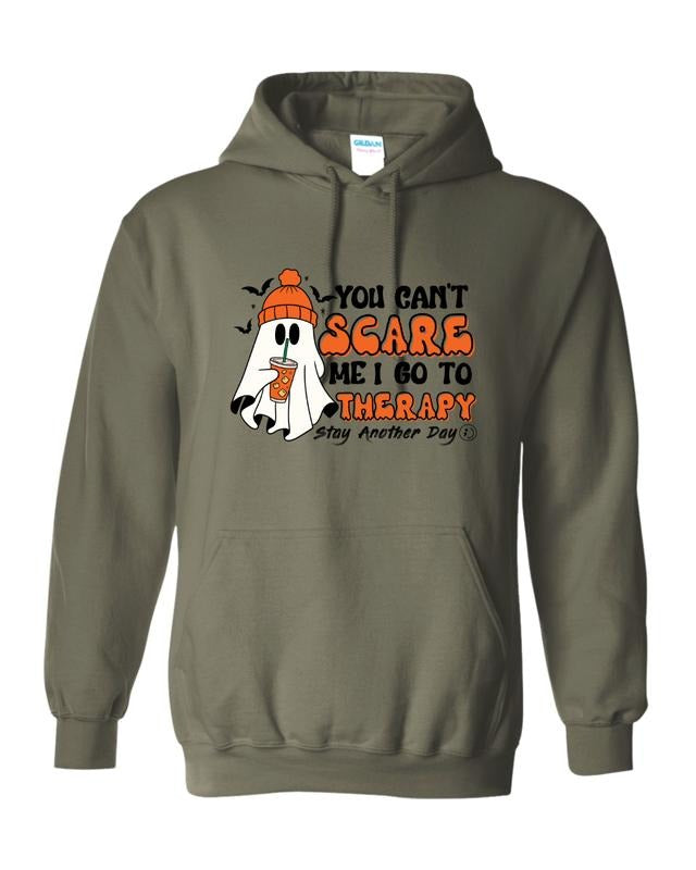 Stay Another Day Spooky Season Therapy and Mental Health Awareness Fall Halloween Boo Crewneck and Hoodie Unisex...