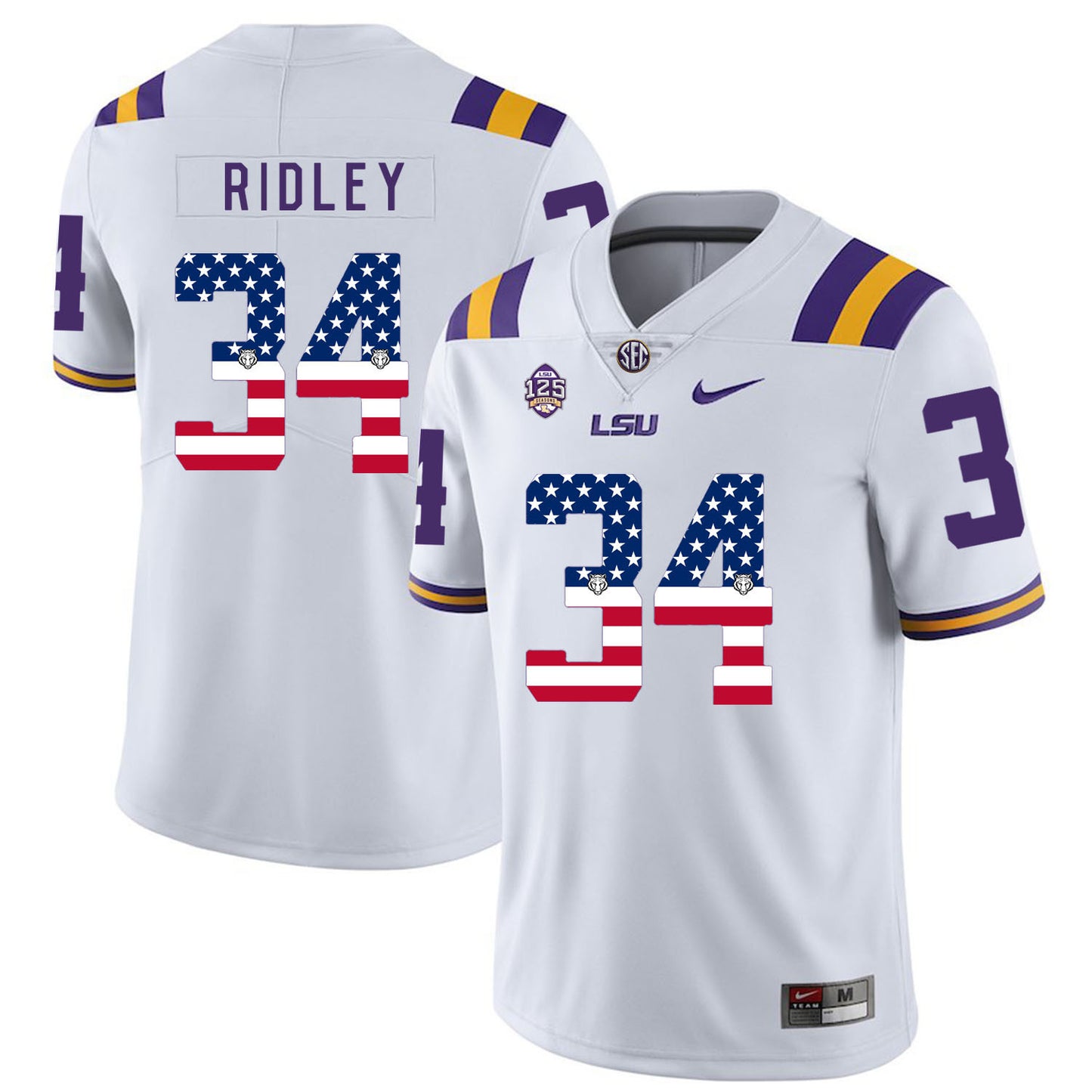 Stevan Ridley 34 White