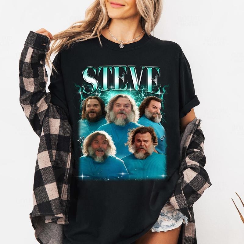 Steve in MineC Movie Shirt, Block World MineC Shirt, Funny Steve Shirt, Gift For Fans