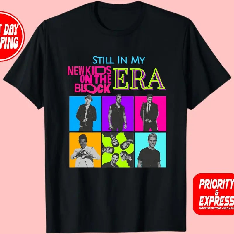 Still In My New On The Block Era Shirt, Retro Band Tee, Old School Boy Band Hoodie, Sweatshirt | InkThreadWorks.com