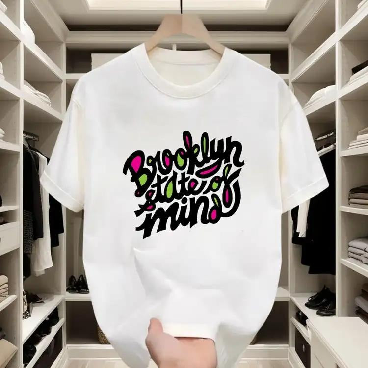 Streetwear - inspired Graphic Tee | Brooklyn - themed Lettering, Ideal for Urban Adventures