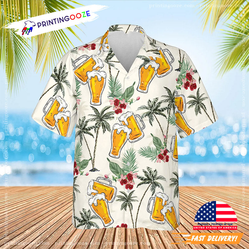 Summer Tropical Beer Happy National Drink Beer Hawaiian Shirt