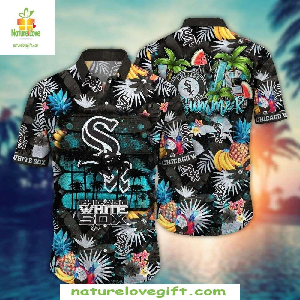 Chicago White Sox Hawaiian Shirt Summer Vibes Tropical MLB Baseball Apparel