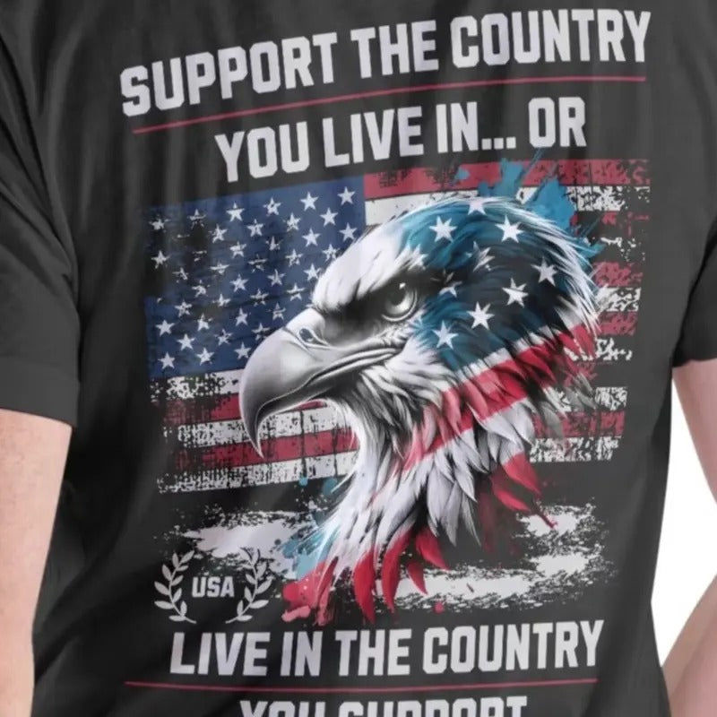 Support the Country you live in or live in the Country you support T shirt. Breathable Casual Hoodie, Sweatshirt