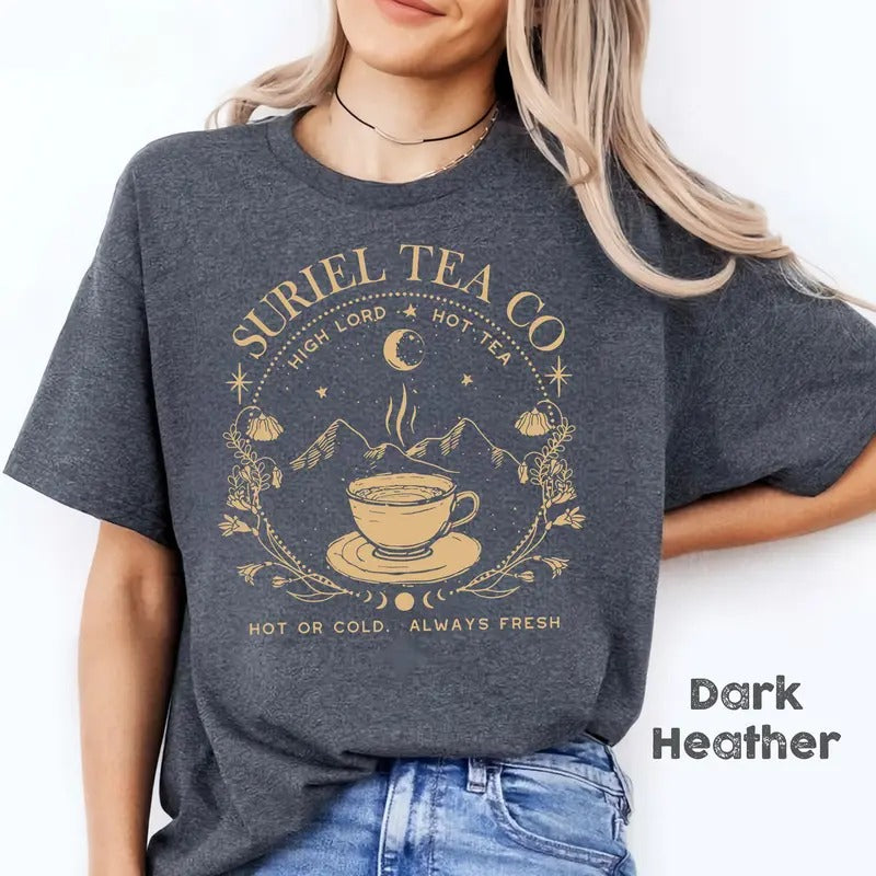 Suriel Tea Co Banned Books T-Shirt, Bookish Gift Booktok Smut Shirt, Reading Gifts for Book Lover Gift for Women Smut...