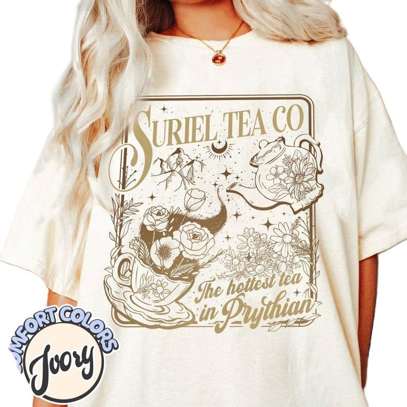Suriel Tea Co Shirt, Throne of glass, Rhysand,The Night Court Gift Shirt,Sarah J Maas Shirt, Acotar merch Hoodie, Sweatshirt