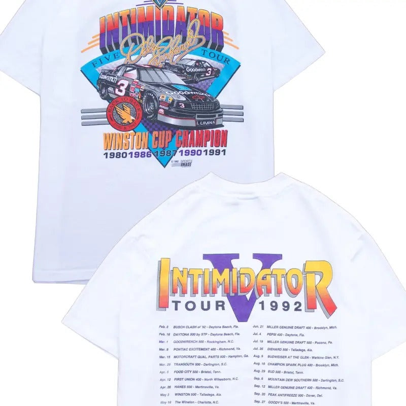 Dale Earnhardt 1992 Tour T-shirt/Sweatshirt - 100% Cotton, Classic Fit, Available in Multiple Colors, Eco-Friendly, Casual, Medium, Machine Washable