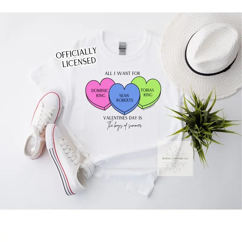 LICENSED Ravenhood Valetines Day boys of summer Tshirt/ Sweatshirt graphic tee