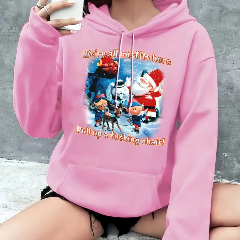 Cute Rudolph The Red Nosed Reindeer Christmas T-Shirt/ Hoodie/ Sweatshirt, Misfits Toys Christmas T-shirt, Rudolphs The Red Nosed Reindeer Sweatshirt, Christmas Movie Hoodie