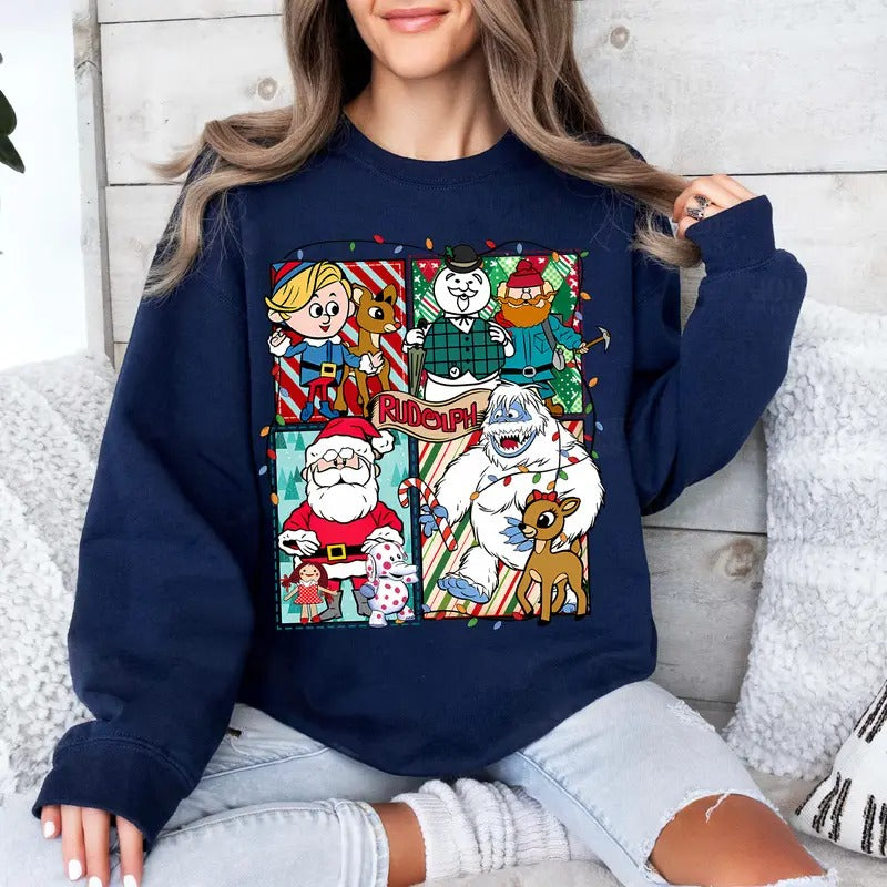 Misfits Toys Christmas T-shirt, Rudolph The Red Nosed Reindeer Christmas T-Shirt/ Hoodie/ Sweatshirt, Rudolphs The Red Nosed Reindeer Sweatshirt, Christmas Movie Hoodie