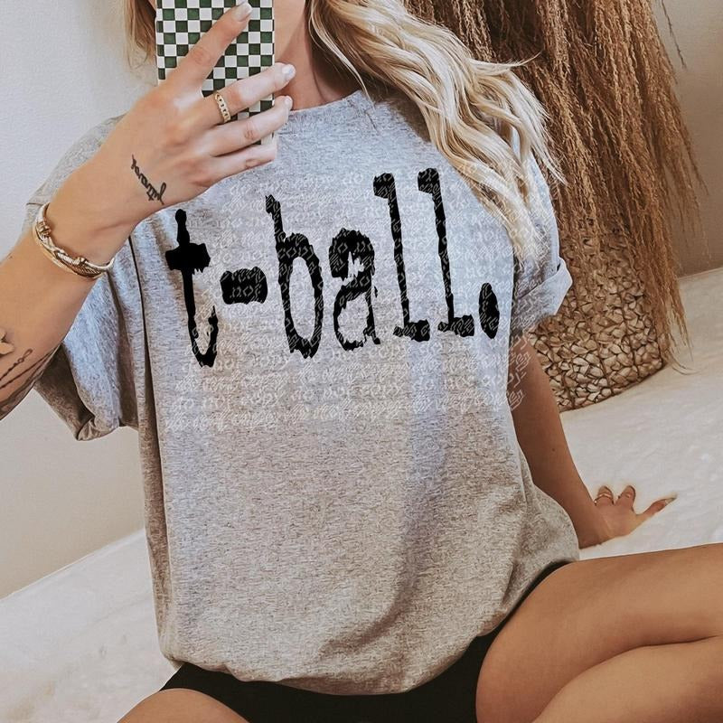 T-Ball Typography DTF Transfers - THIS IS NOT A SHIRT Hoodie, Sweatshirt | InkThreadWorks.com