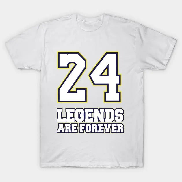 T Shirt Kobe Kobe Bryant 24 Casual Cotton Hoodie, Sweatshirt | InkThreadWorks.com