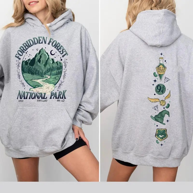 National Park Wizard 2 Sides Hoodie/Sweatshirt/T-Shirt, For Men and Women