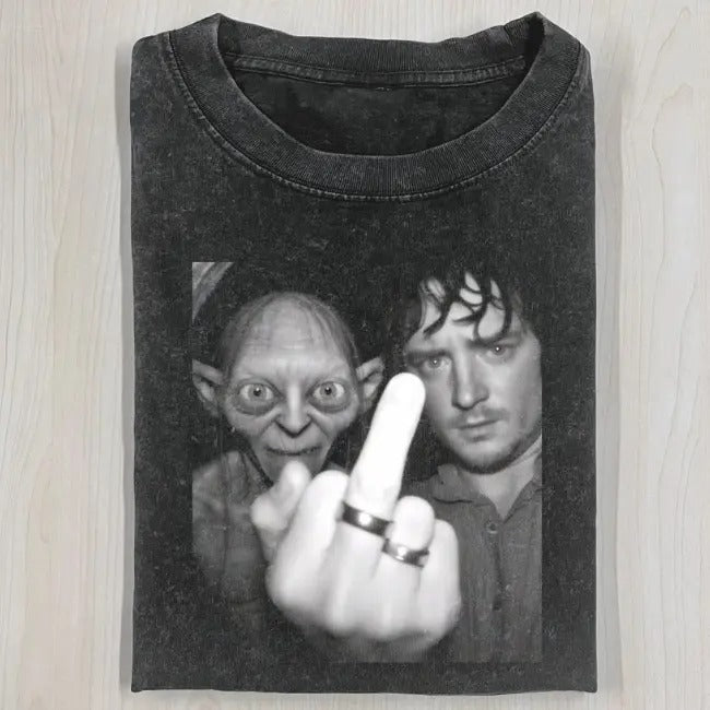 THE LORD OF THE RINGS Middle Finger TEE, THE LORD OF THE RINGS Funny Shirt, Movie Shirt, Halloween Shirt, Unisex T-Shirt, Gift For Men Women